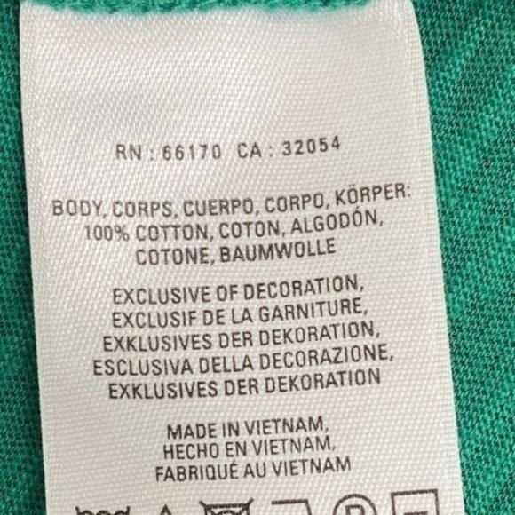 Anthropologie Little Yellow Button Top Green Long Sleeve - Picture 8 of 9